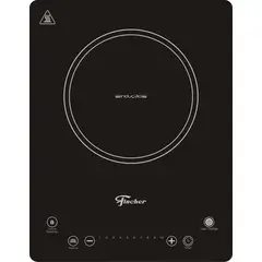 FISCHER - Estufa Inducción 1 Puesto Vitroceramica Marca Negro.