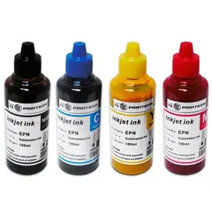 PK - KIT 4 COLORES TINTA SUBLIMACION