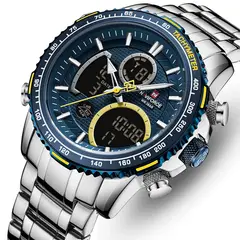 NAVIFORCE - Reloj 9182 Acero Hombre Acero Casual + Estuche