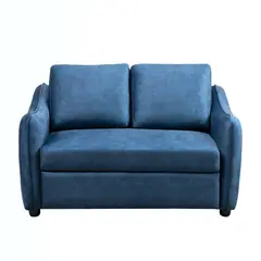 MUEBLES FIOTTI - Sofa Cama 2 Puestos Gris Poliester Klang