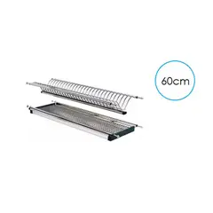 GENERICO - Locero Platero Escurre Platos Módulo 60cm - Acero Inoxidable