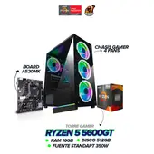AMD - PC Gamer Ryzen 5 5600G/ RAM 16GB / SSD 512GB / Board A520 / 350W Estándar