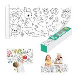 GENERICO - Rollo de Papel de 3 Metros para Colorear.