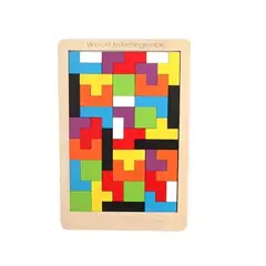 SWISSHOME DR HOFFMAN - Juguete Didáctico Educativo Madera Ligera Tangram Tetris