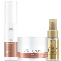 WELLA - Kit Fusion Amino Refiller + Mascarilla + Oleo oil reflections