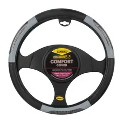 SIMONIZ - Forro Timón Full Equipo Negro con Apliques Gris Azulado