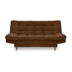 INDUSTRIAL BASESTILOS - Sofá Cama Moltochic Lino chocolate patas de metal