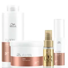 WELLA - Kit Fusion Shampoo Litro Mascarilla Oleo Amino Refiller