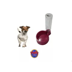 HALLY PET - Bebedero Dosificador De Agua Botella Perro y Gato Rosado.