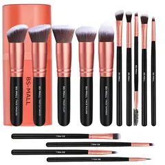 GENERICO - Brochas De Maquillaje BS-MALL Make Up Set x 14 Unidades con Estuche