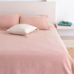 FATELARES - Cubrelecho King Azteca Crema Terracota 300x250cm