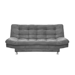 INDUSTRIAL BASESTILOS - Sofá Cama Moltochic Lino Gris claro patas metálicas
