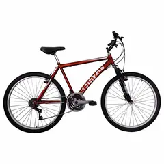 SFORZO - Bicicleta Rin 26 En Aluminio 18 Cambios Suspensión Roja