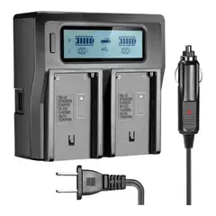 GENERICO - Cargador doble para Sony NP-F SR SUN ROOM