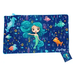 ENFANT'ASY - Toalla Microfibra Infantil Natación Secado Rápido Bolsa