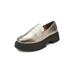 VIZZANO - Mocasín Chunky Dorado-Negro