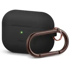 ELAGO - Estuche Compatible Airpods Pro De Silicona Con Arnés Negro