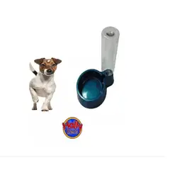 HALLY PET - Bebedero Dosificador De Agua Botella Perro y Gato Azul.