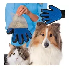 GENERICO - Guante Para Peinar Masajear Bañar Mascotas Perros Gatos