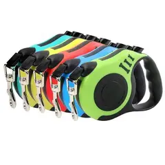 GENERICO - Trailla Retractil Multicolor Diseño Ergonomico 3 Mts Freno