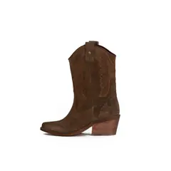 STIVALI - BOTA SILVANA GAMUZA CHOCOLATE