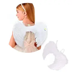 COMPRALOENCASA COM - Alas Ángel Pequeñas Blancas Realistas Halloween AF-481
