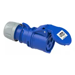 VCP - Toma Aerea 220v Azul 2p+t 16amp Tar16/213, Tierra 6 H, Ip44
