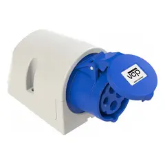 VCP - Toma Sobreponer 220v Azul 3p+t 16amp Tsp16/114, Tierra 9 H,
