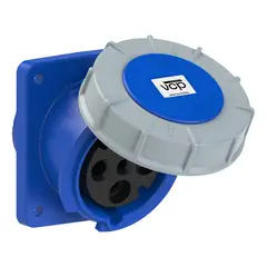 VCP - Toma Incrustar 220v Azul 3p+t+n 63amp Tin63/4355, Tierra 9 H