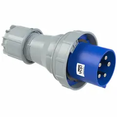 VCP - Clavija 220v Azul 3p+t+n 125amp Cla125/045, Tierra 9 H, Ip67