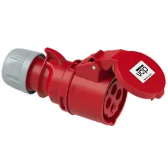 VCP - Toma Aerea 440v Roja 3p+t 16amp Tar16/214, Tierra 6 H, Ip44