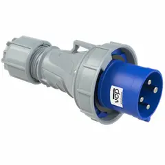 VCP - Clavija 220v Azul 3p+t 63amp Cla63/034, Tierra 9 H, Ip67