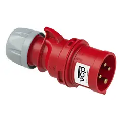 VCP - Clavija 440v Roja 3p+t 16amp Cla16/014, Tierra 6 H, Ip44