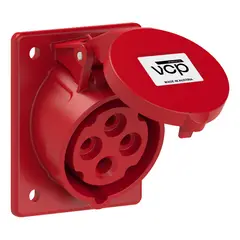 VCP - Toma Incrustar 440v Roja 3p+t 32amp Tin32/424, Tierra 6 H, I
