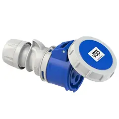 VCP - Toma Aerea 220v Azul 3p+t 32amp Tar32/2242, Tierra 9 H, Ip67