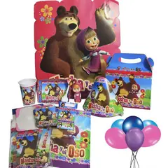MULTIPLACE COLOMBIA - Piñata y decoracion de masha y el oso para fiesta de cumpleaños