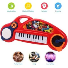 MULTIPLACE COLOMBIA - Piano para niño con tambor y mezclador de dj 3 en 1
