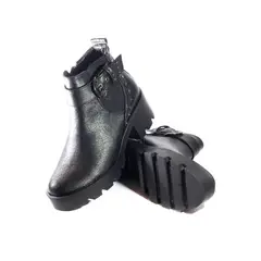 VILLABONR - Botín Cuero VDP-2010 Negro