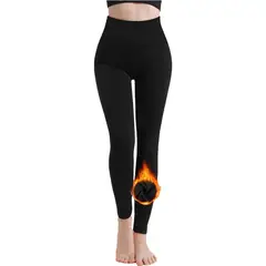 FRIOLENTA - Legging Térmico Fleece Polar Frío Invierno Primera Capa- Negro