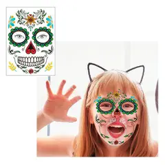 FRIOLENTA - Disfraz Halloween Tatuaje Temporal Catrina Mexicana