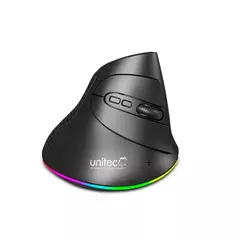 UNITEC - Mouse Alambrico Ergonimico Gamer RGB 7D Negro