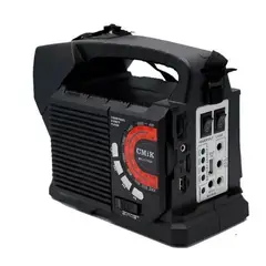 GENERICO - Lampara Radio Solar Kit Multifuncional Recargable Con Panel