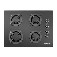 MABE - Cubierta Vidrio Templado a Gas 4 Ptos Negra CMG6044V0