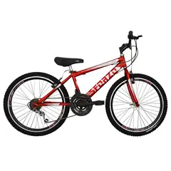 SFORZO - Bicicleta Niño Rin 24 Doble Pared 18 Cambios Rojo