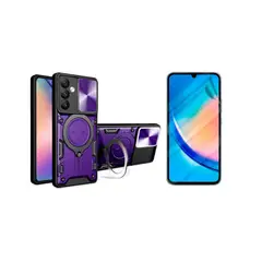 GENERICO - Estuche Prot Camara Soporte Compatible con Samsung A14 morado ehidroge