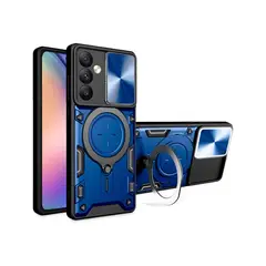 GENERICO - Estuche Proteccion Camara Soporte Compatible con Samsung A34 Azul