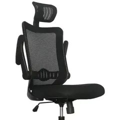 MUEBLESYA - Silla de Oficina Ergonomica GUAVIARE Marco Negro Base Nylon