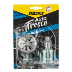 SIMONIZ - Kit Ambientador Auto Fresco Carro Nuevo más Repuesto 10ml