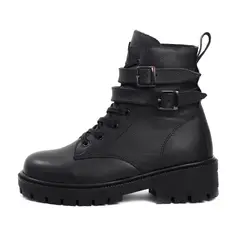 VILLABONR - Botas Cuero VDM-5055 Negro Correas