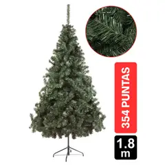 GIO HOME - Arbol De Navidad Pino Andino 1.80M Verde 354 Ramas